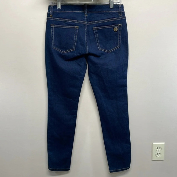 NWT Michael Michael Kors Skinny Denim Jeans Overdyed Indigo 2 - Picture 4 of 16
